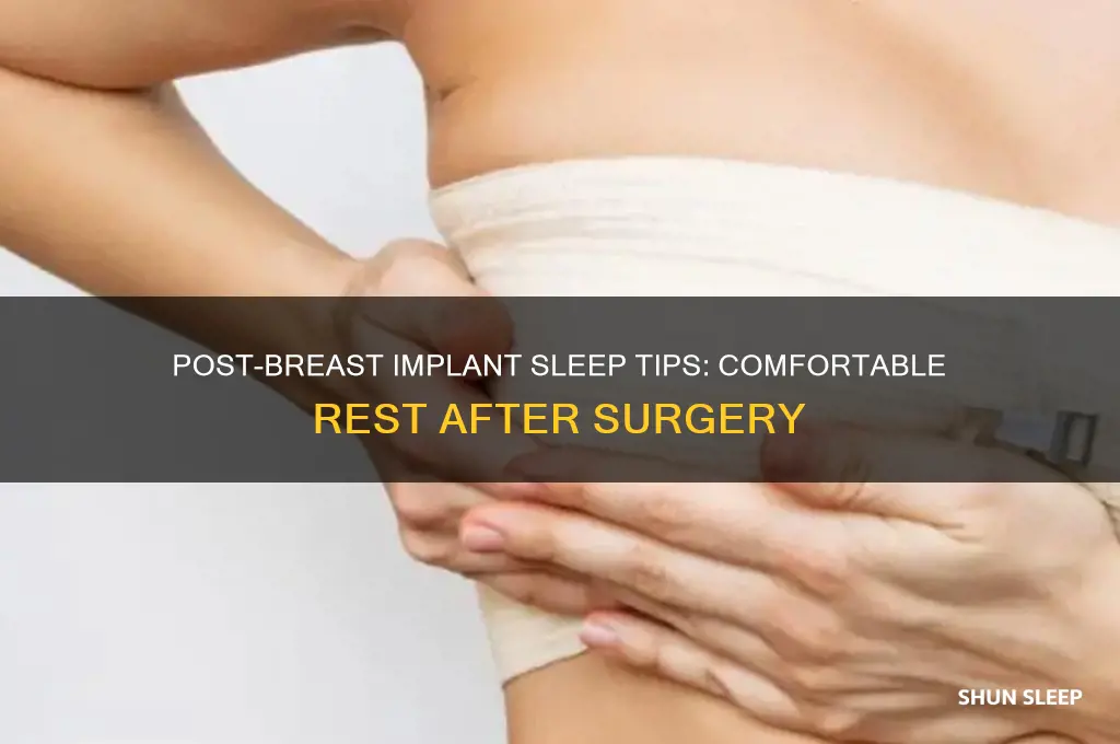 how to sleep after getting breast implants