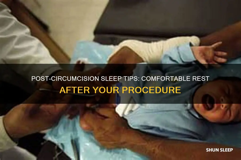 how to sleep after getting circumcised