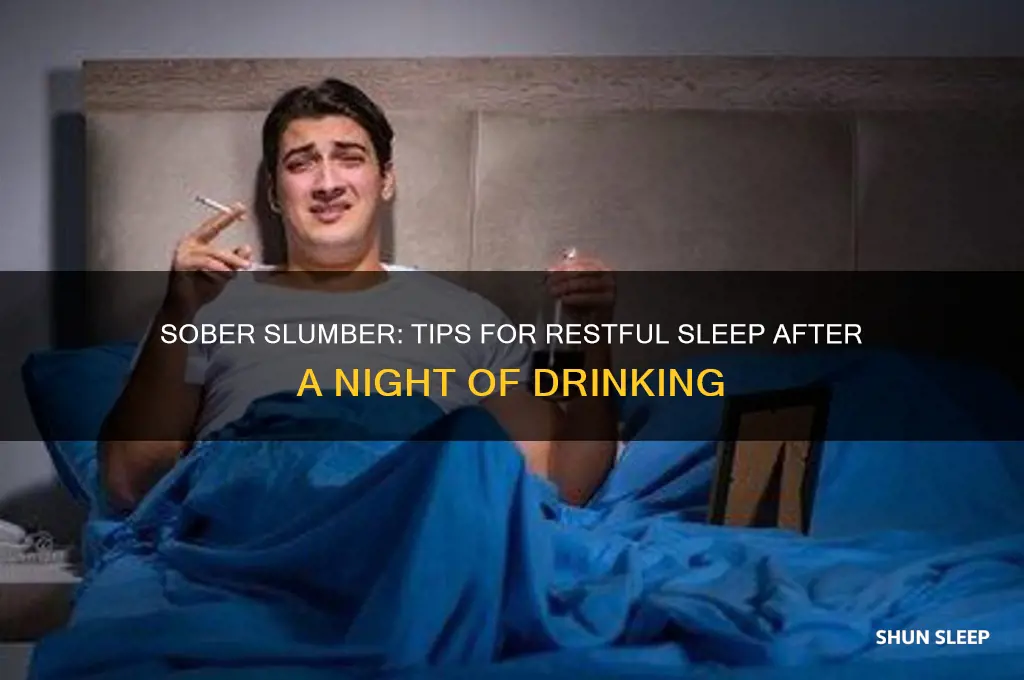 how to sleep after getting drunk