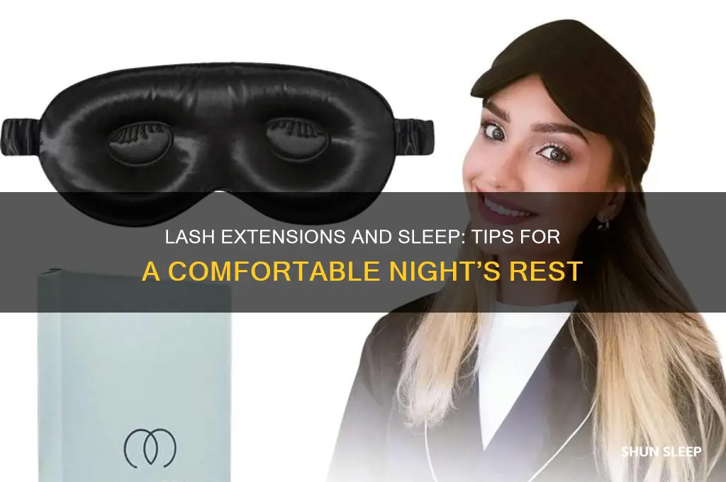 how to sleep after getting lash extensions