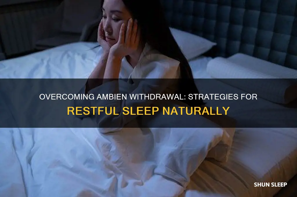 how to sleep after getting off ambien