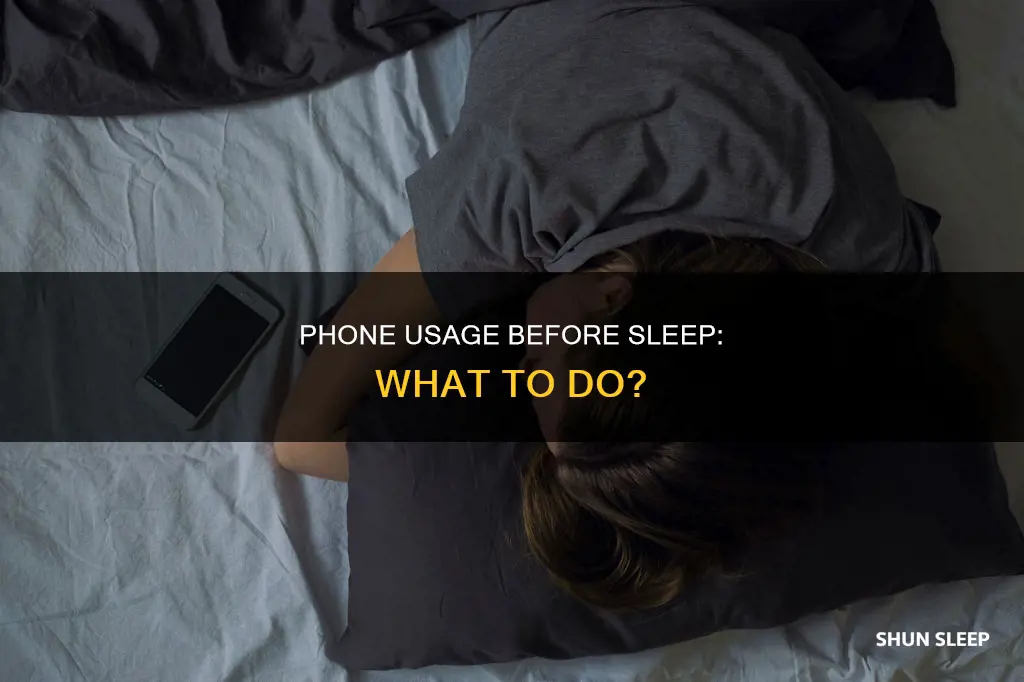 how to sleep after using phone