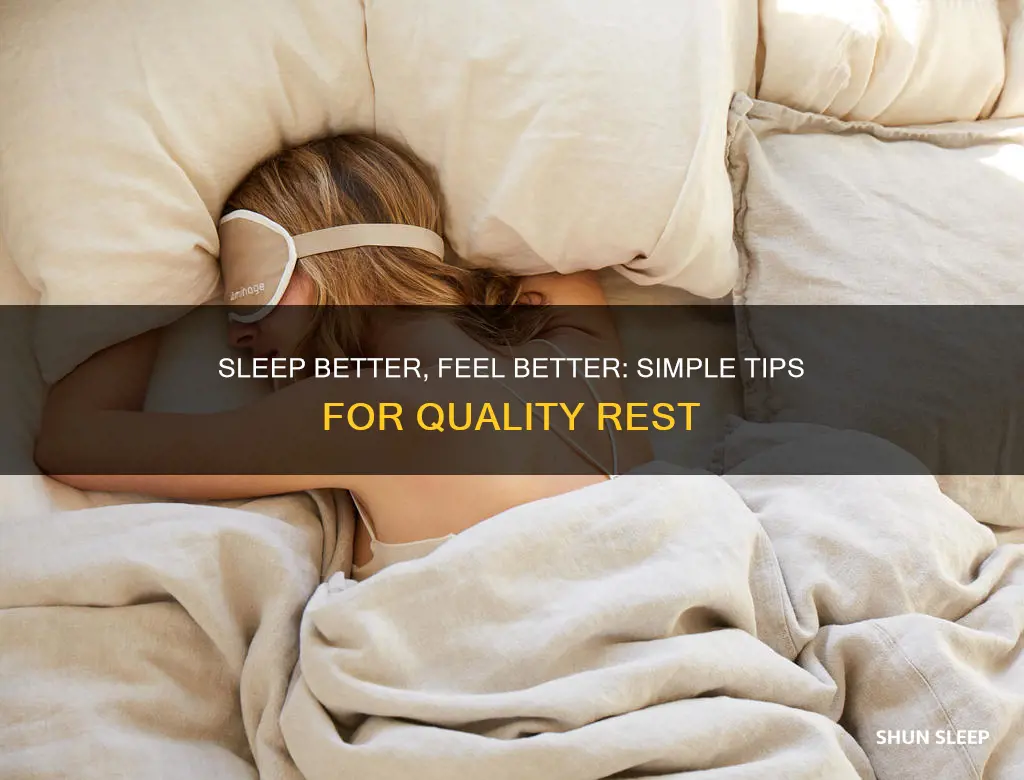 how to sleep and feel better