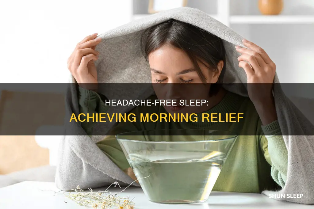 how to sleep and not wake up with a headache