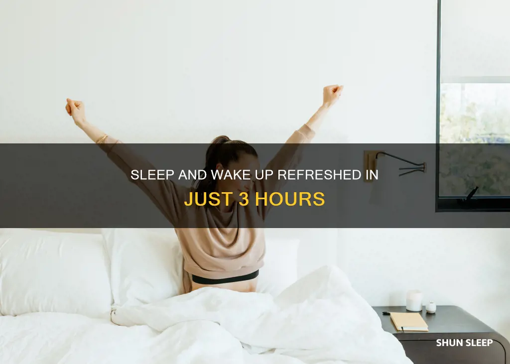 how to sleep and wake up in 3hours