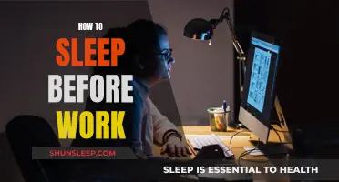 Sleep Before Work: A Guide to a Peaceful Night's Rest