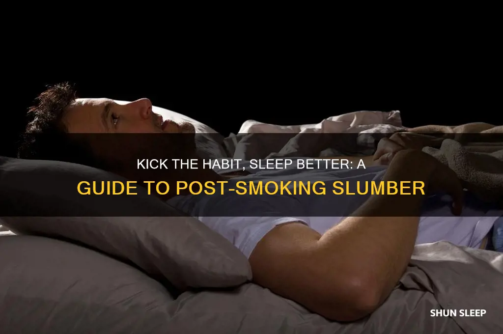 how to sleep better after quitting smoking