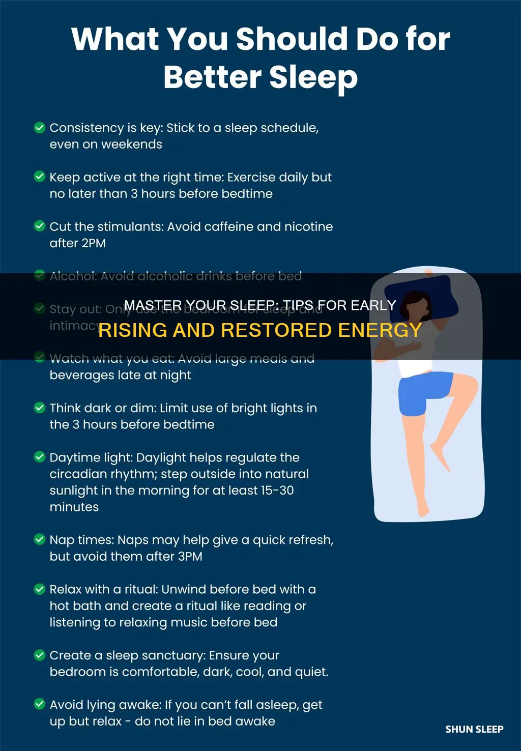 how to sleep better and wake up early and refreshed