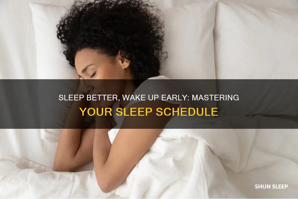 how to sleep better and wake up early