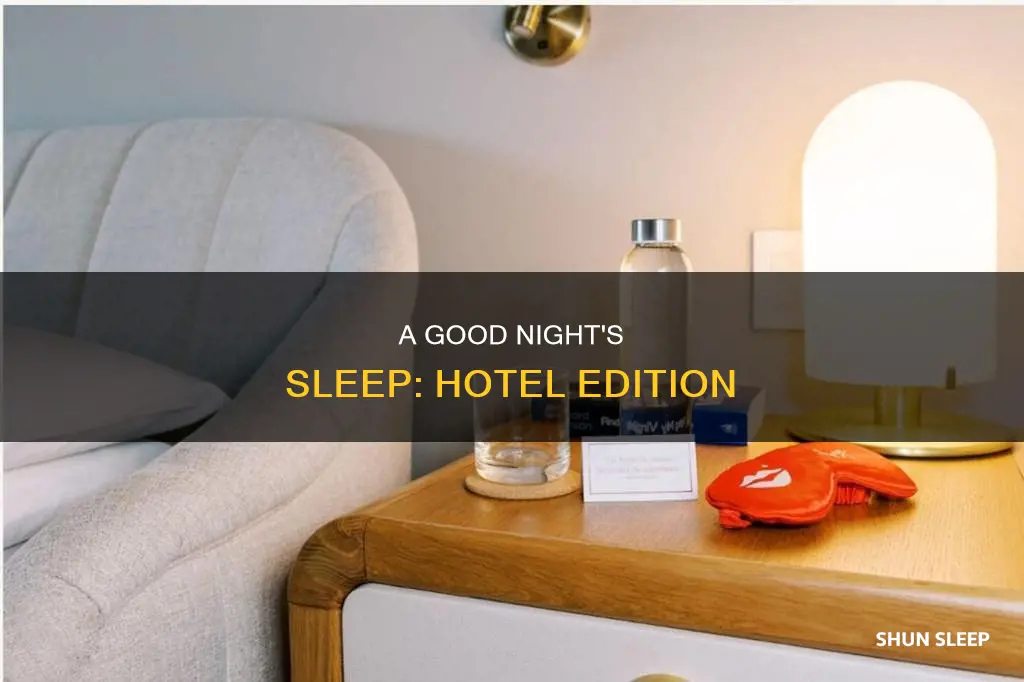 how to sleep better at a hotel