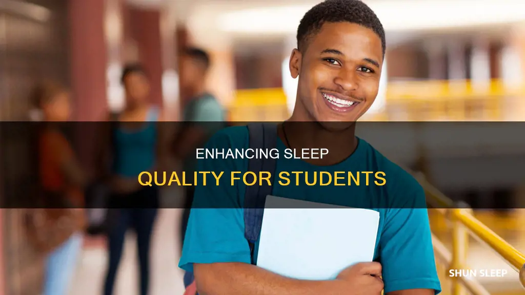 how to sleep better at school