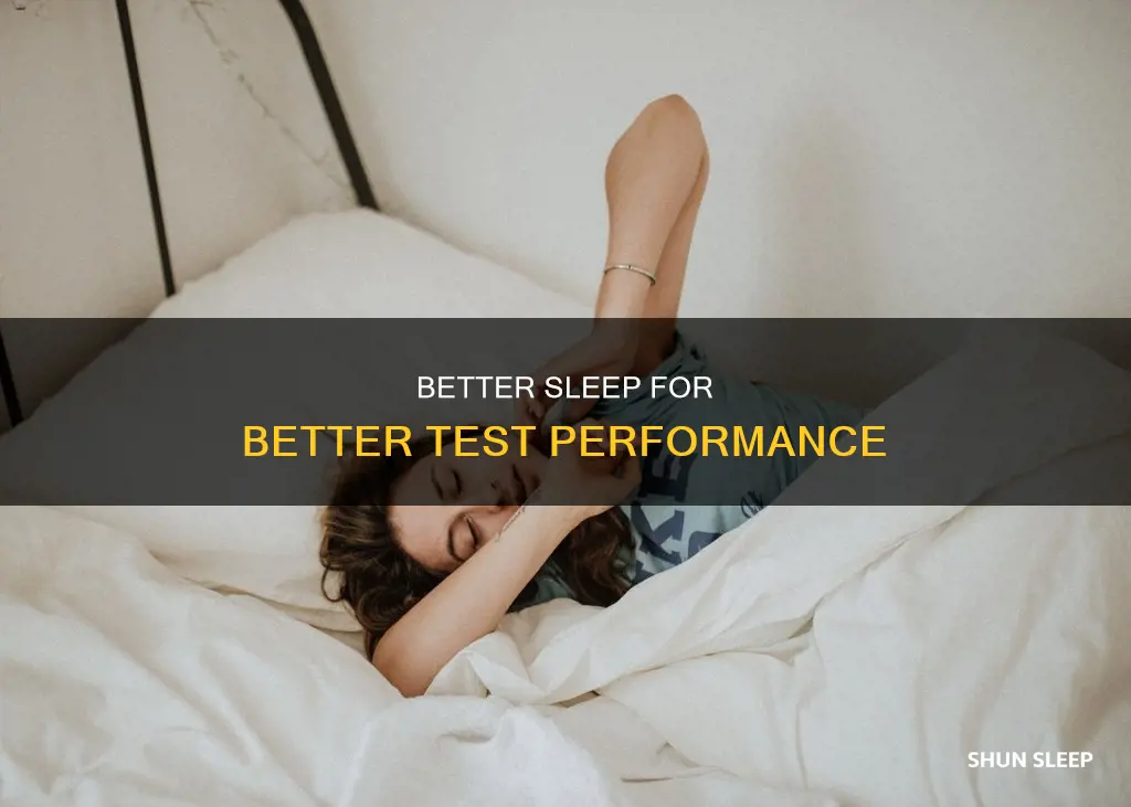 how to sleep better before a test
