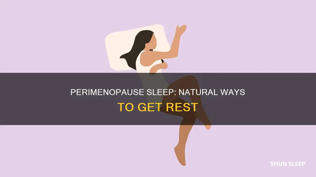 how to sleep better during perimenopause