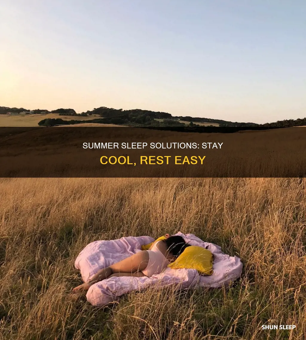 how to sleep better during summer