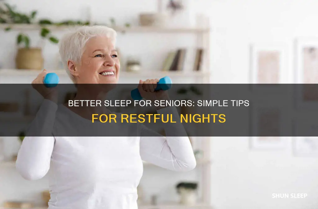 how to sleep better elderly