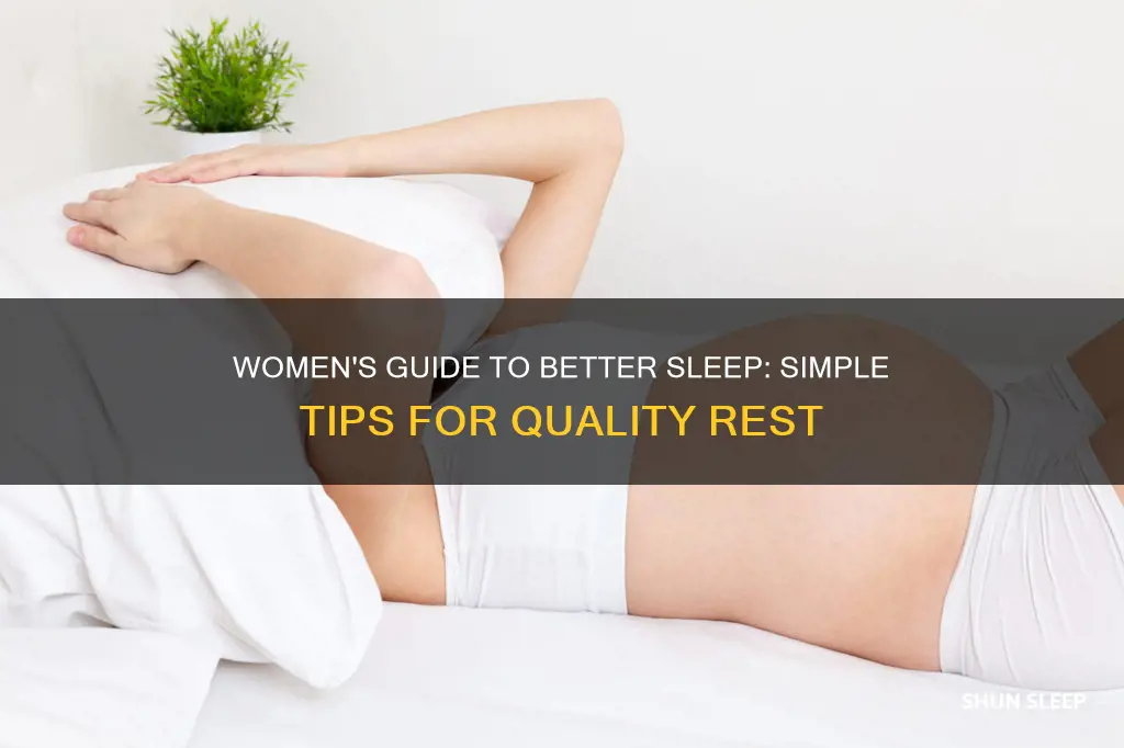 how to sleep better for women