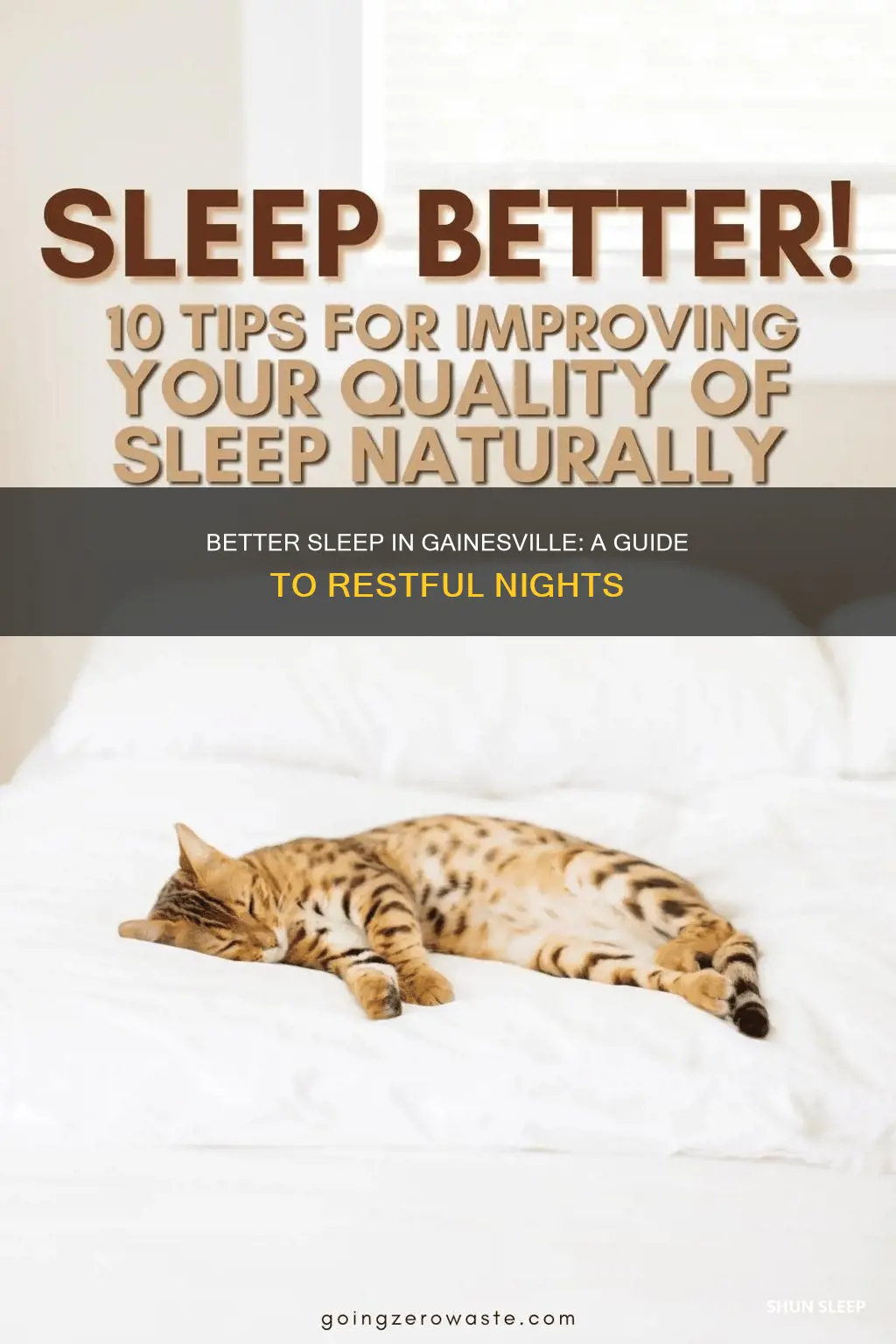 how to sleep better gainesville fl