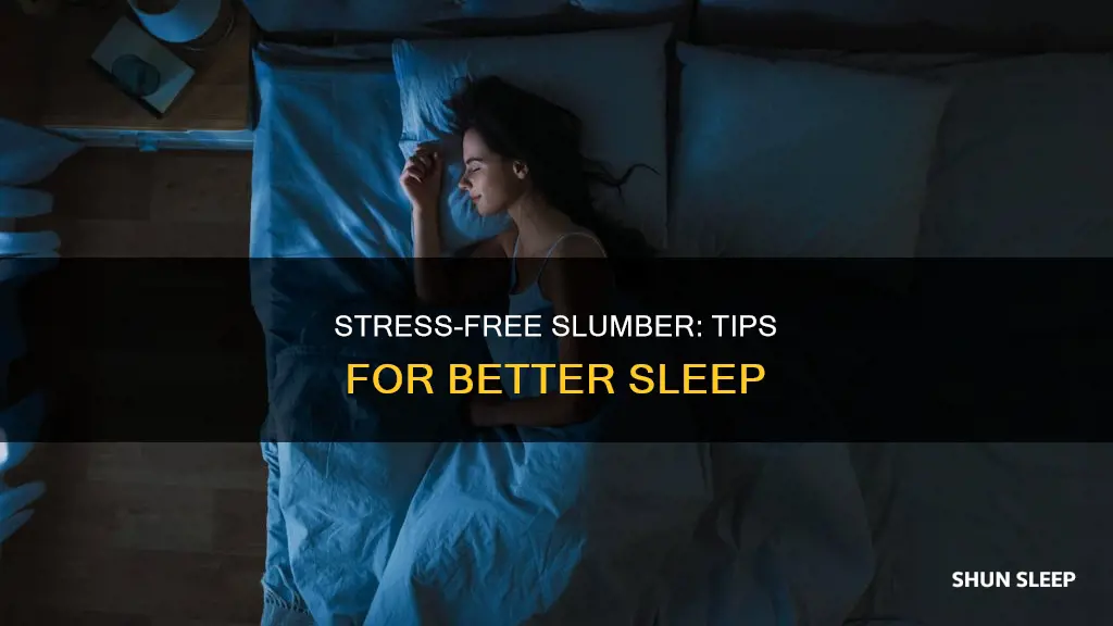 how to sleep better if stressed