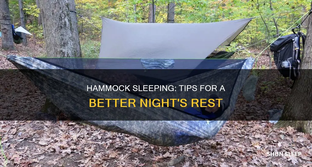 how to sleep better in a hammock