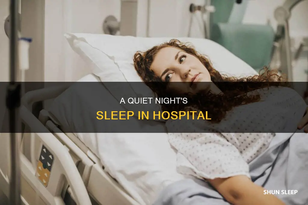 how to sleep better in hospital