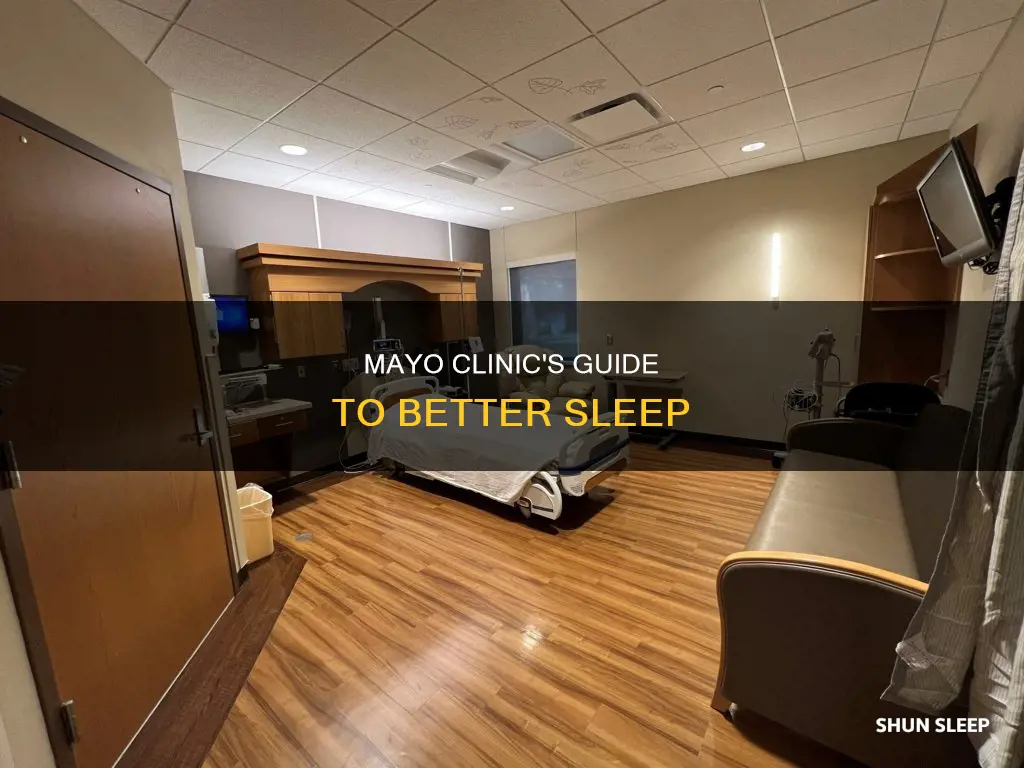 how to sleep better mayo clinic