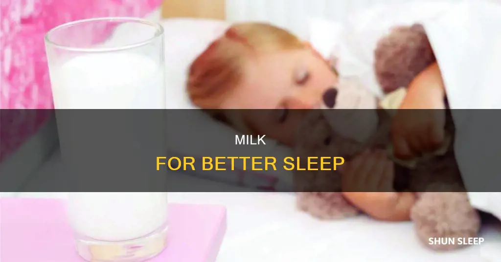 how to sleep better milk