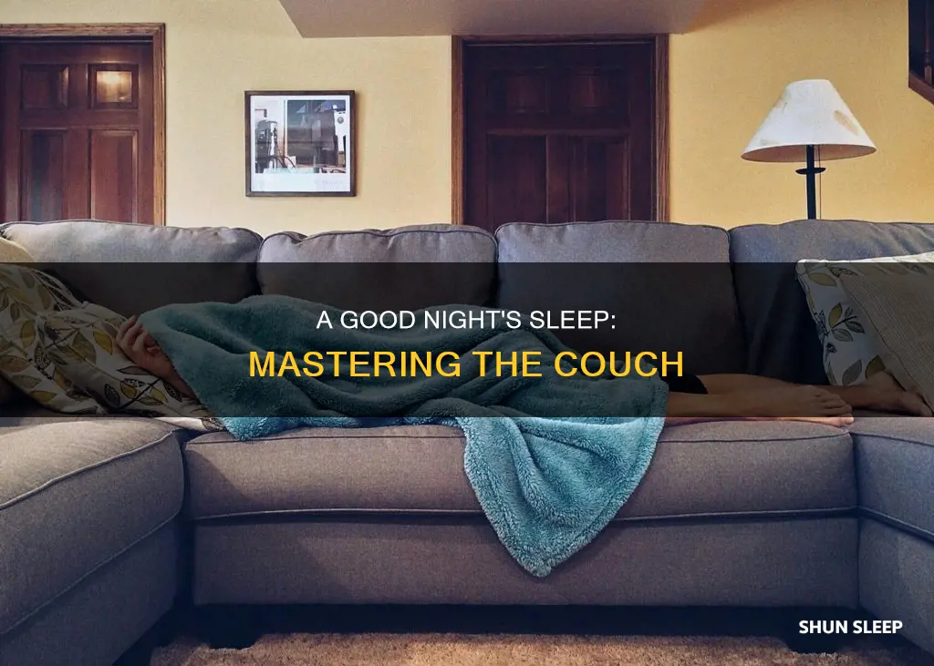 how to sleep better on a couch