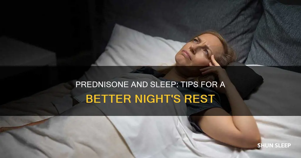 how to sleep better on prednisone