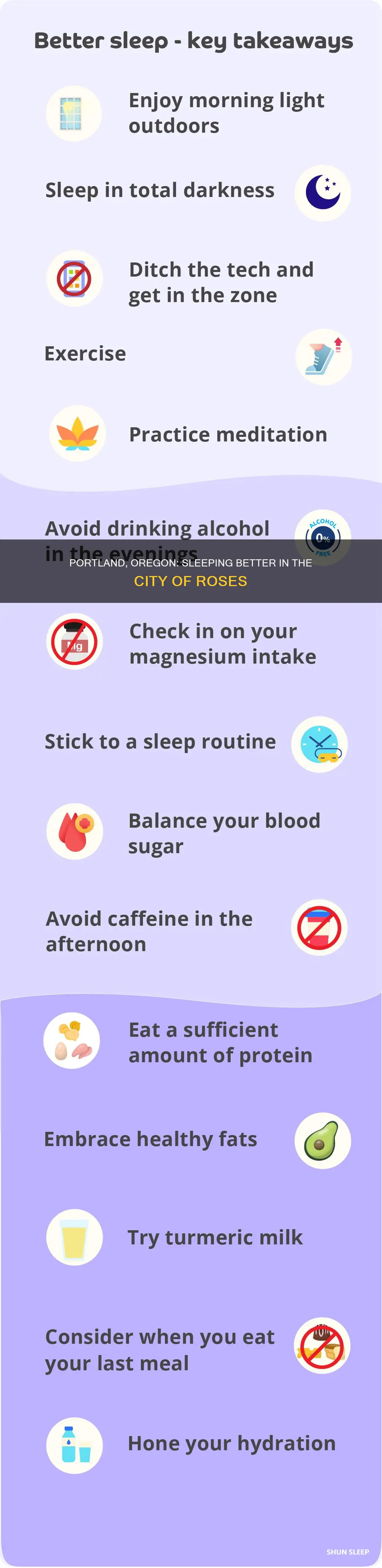 how to sleep better portland oregon