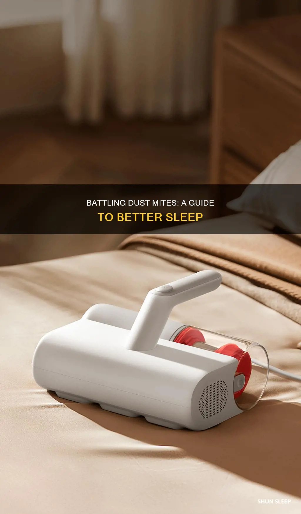how to sleep better when allergic to dust mites