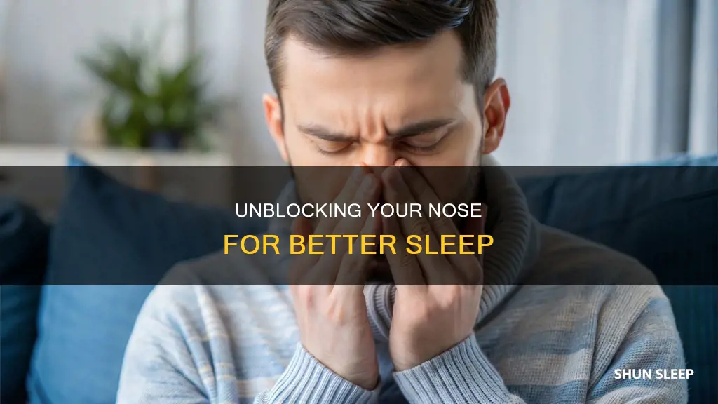 how to sleep better when you have a blocked nose