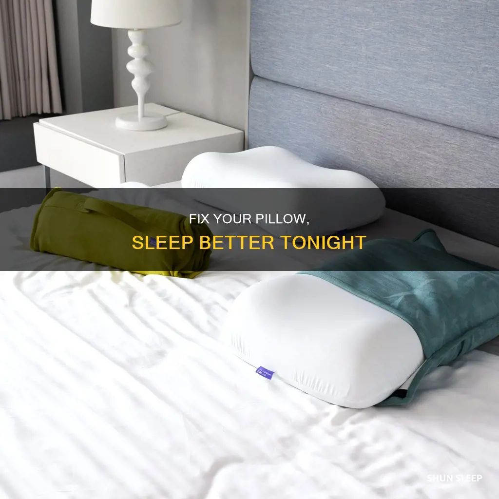 how to sleep better when you pillow is messed up