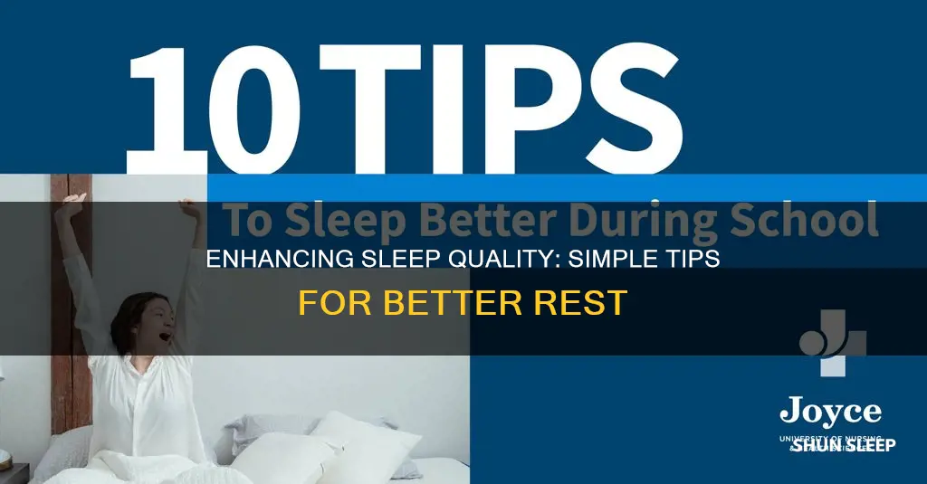 how to sleep better wit