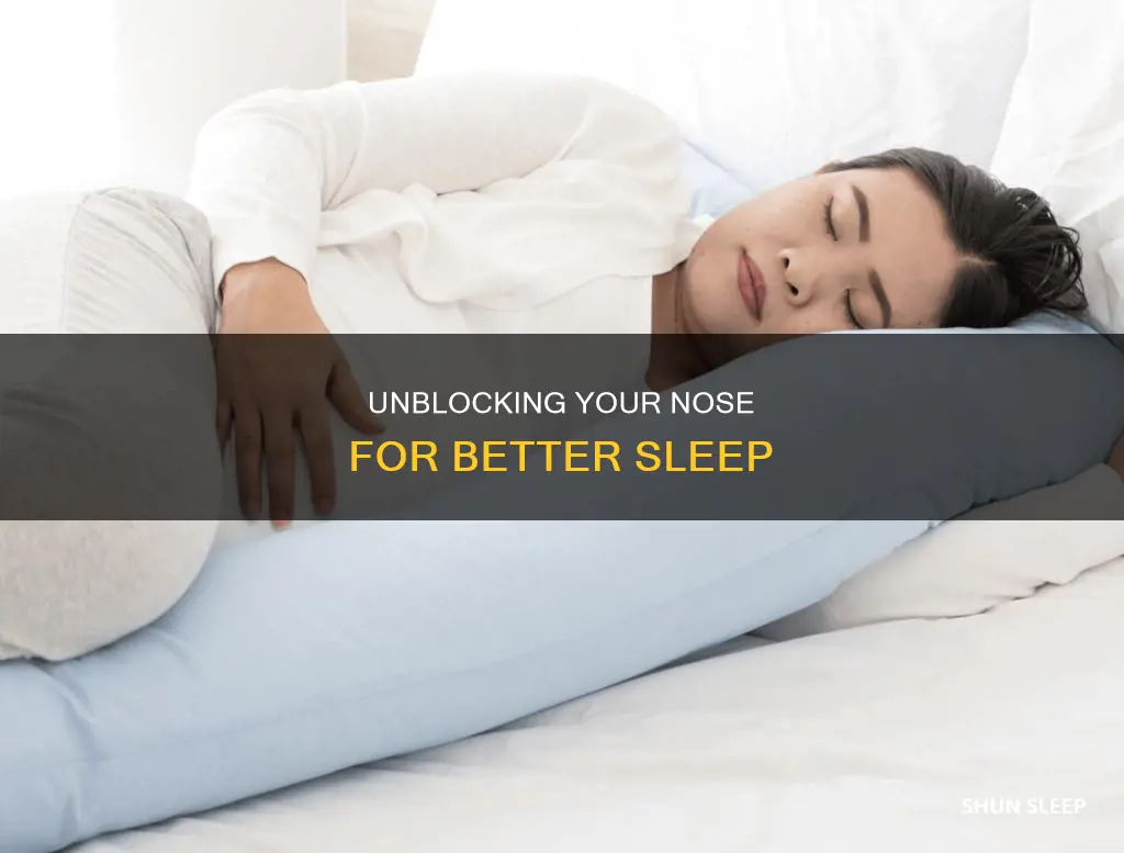how to sleep better with a blocked nose