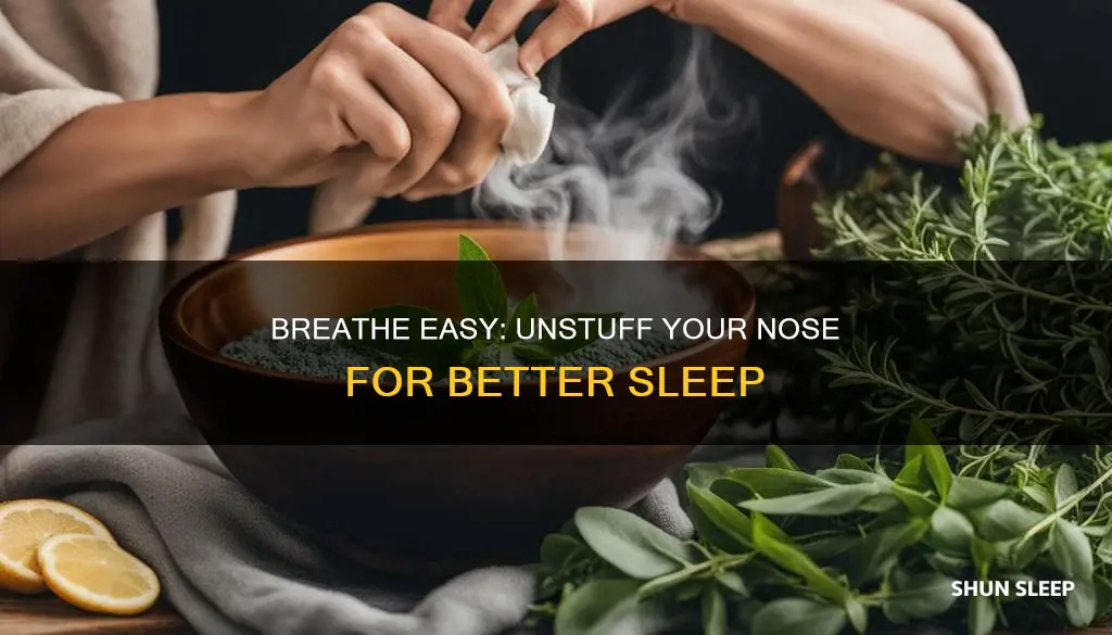 how to sleep better with a stuffed nose