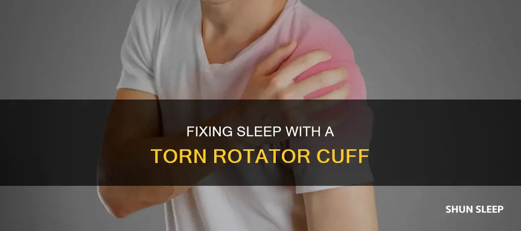how to sleep better with a torn rotator cuff