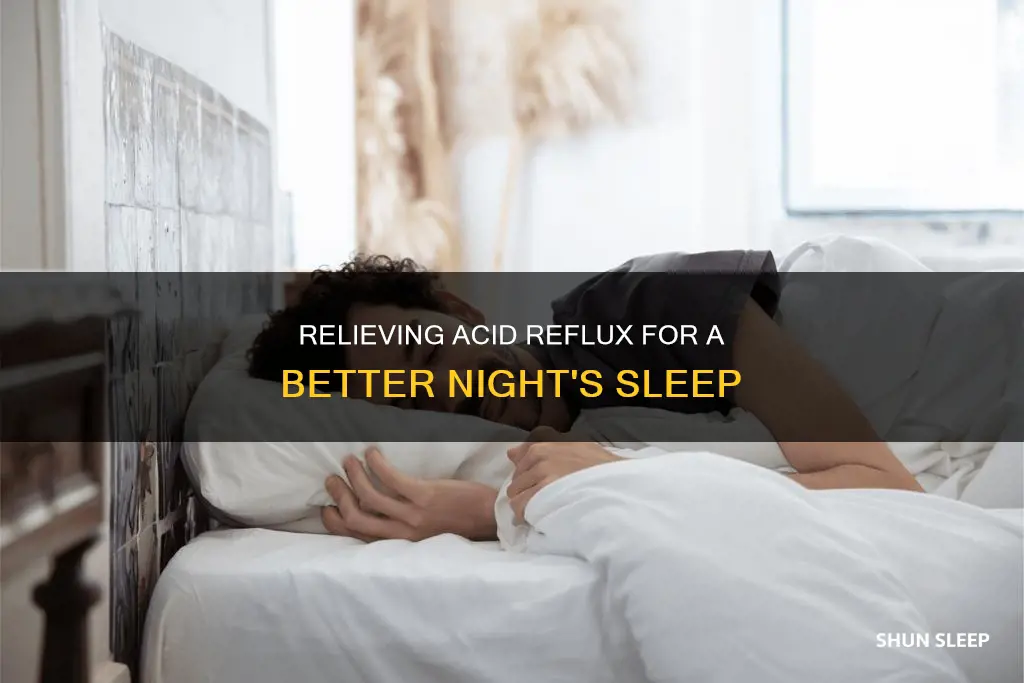 how to sleep better with acid reflux