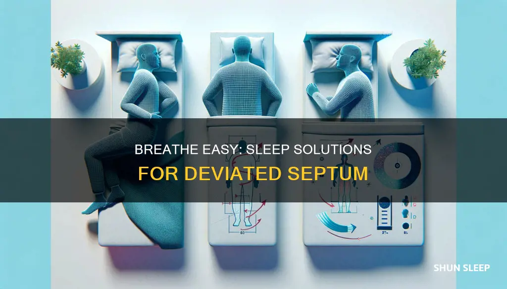how to sleep better with deviated septium
