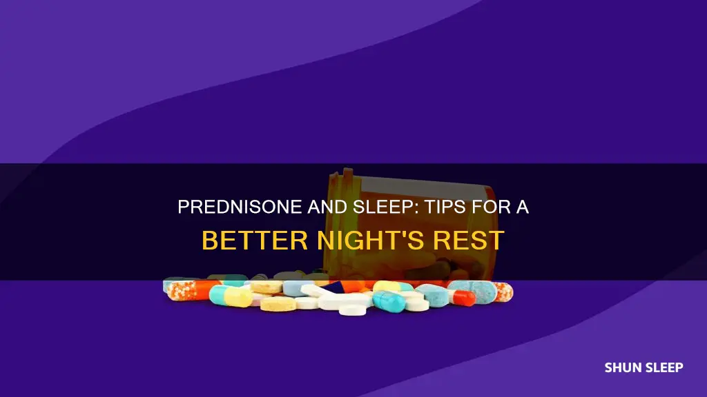 how to sleep better with predinisone