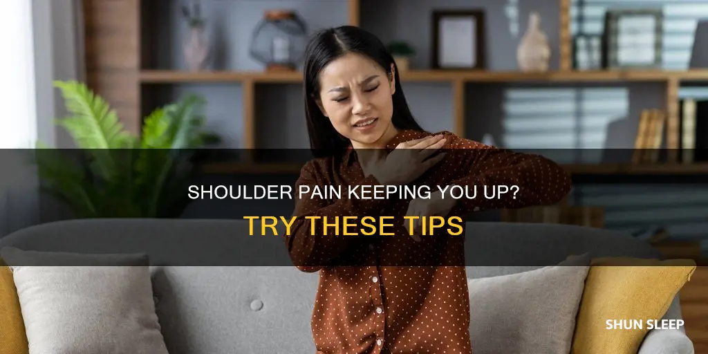 how to sleep better with shoulder pain