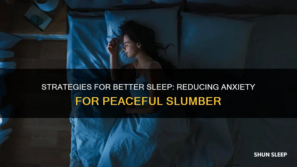 how to sleep better without anxiety