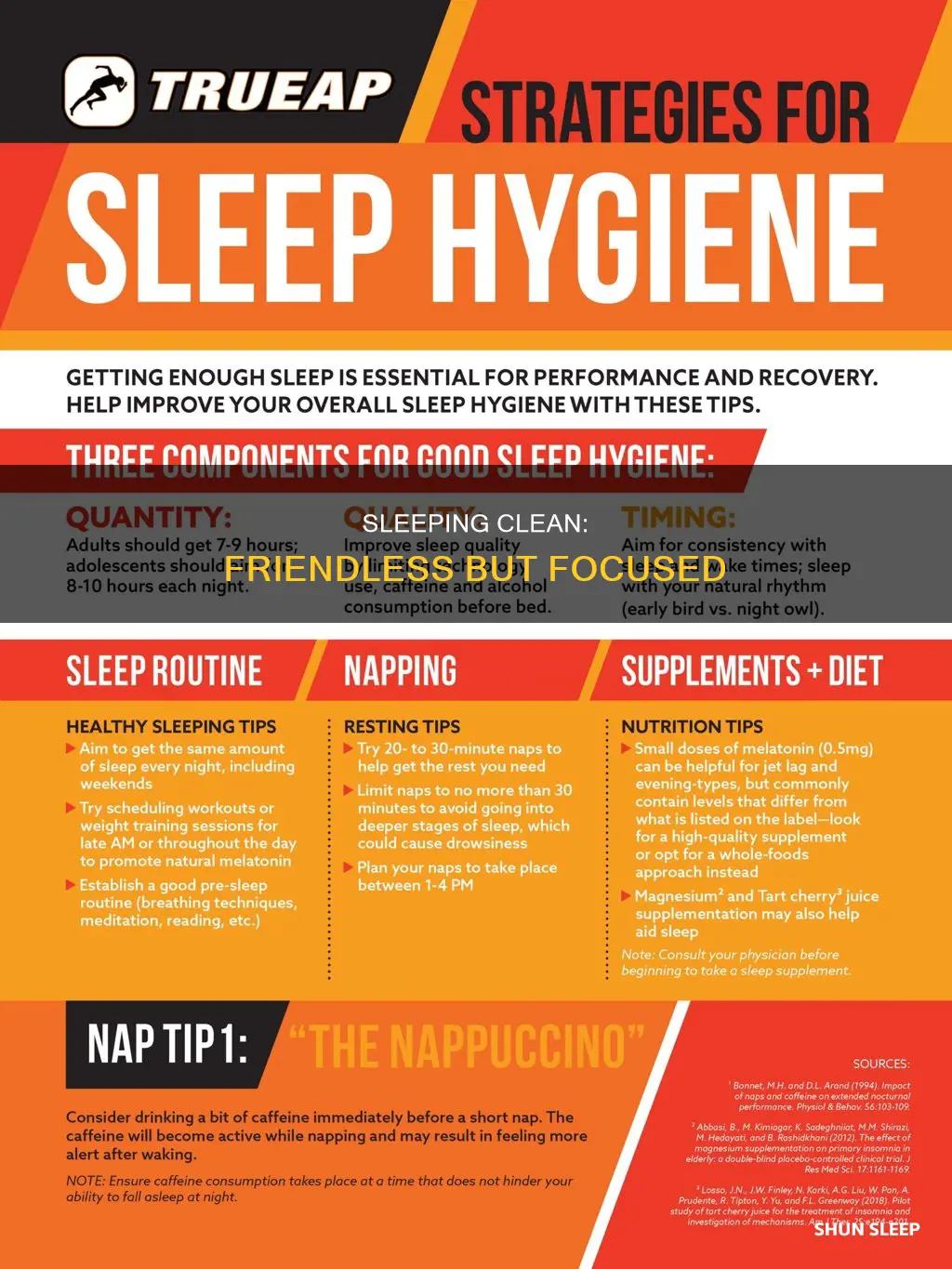how to sleep clean without friend