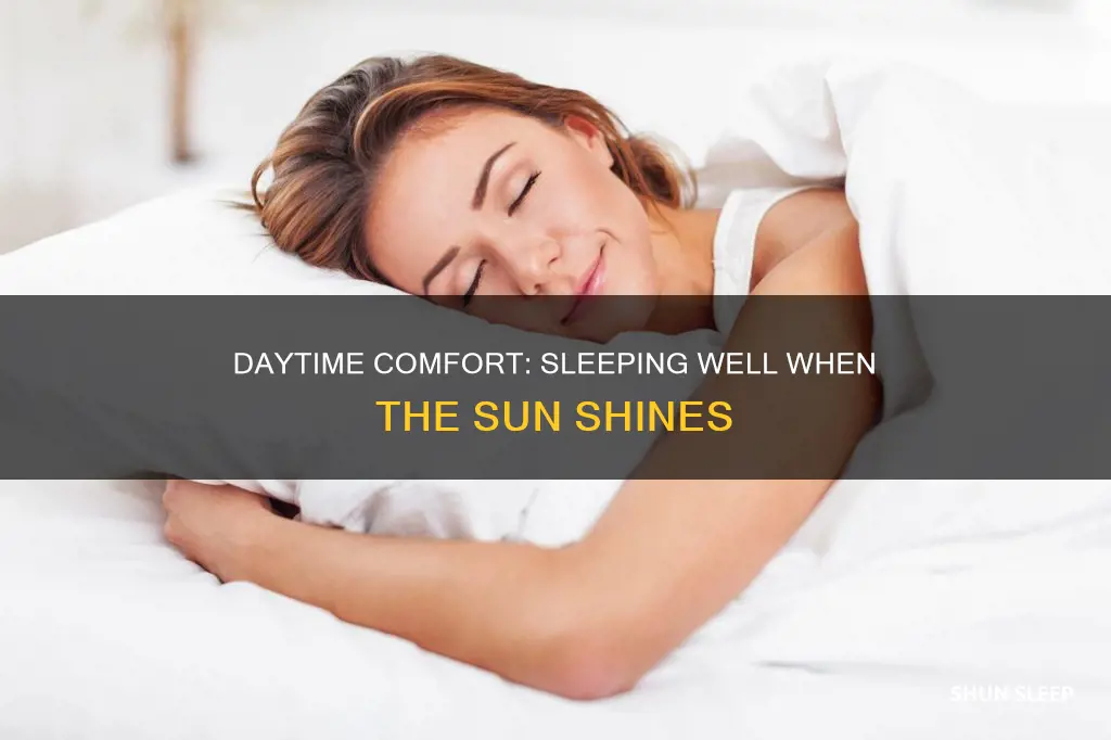 how to sleep comfortably during the day