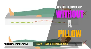 Sleep Comfortably Without a Pillow: Adjust Your Sleeping Position