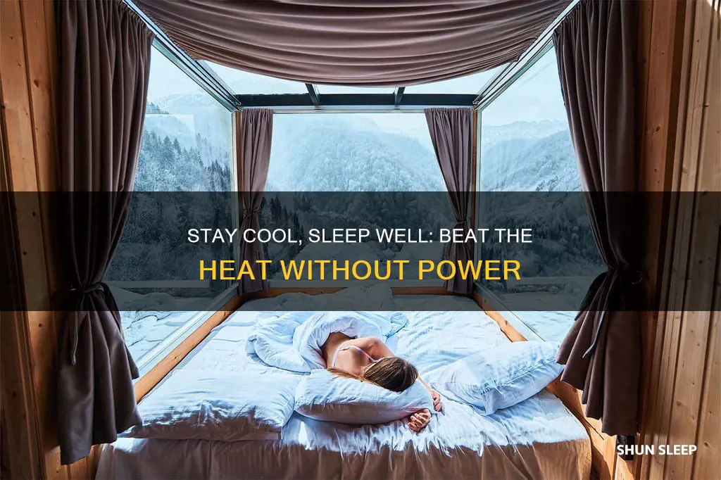 how to sleep cool without power