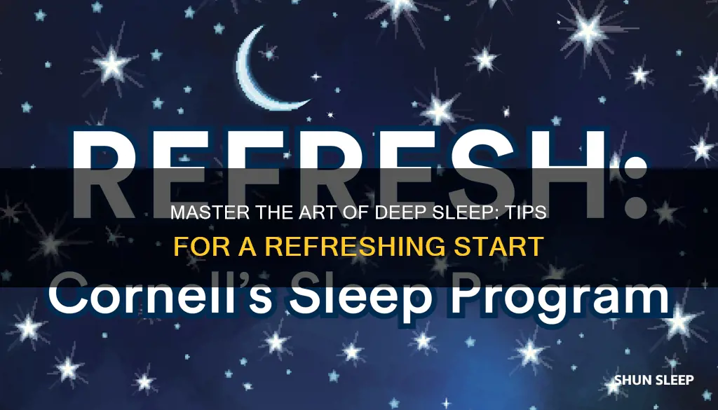 how to sleep deeply and wake up refreshed