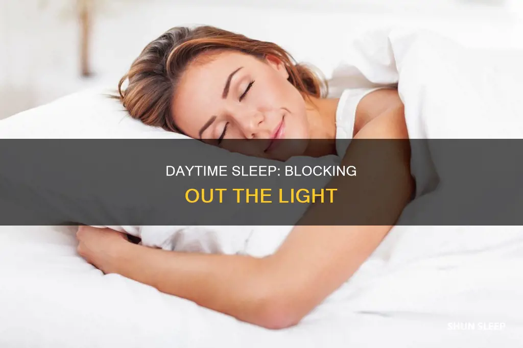 how to sleep during the day with lights