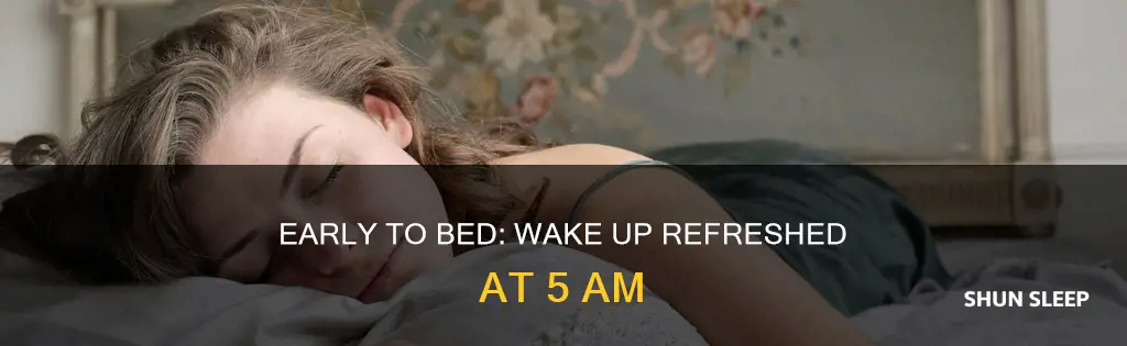 how to sleep early and wake up at 5