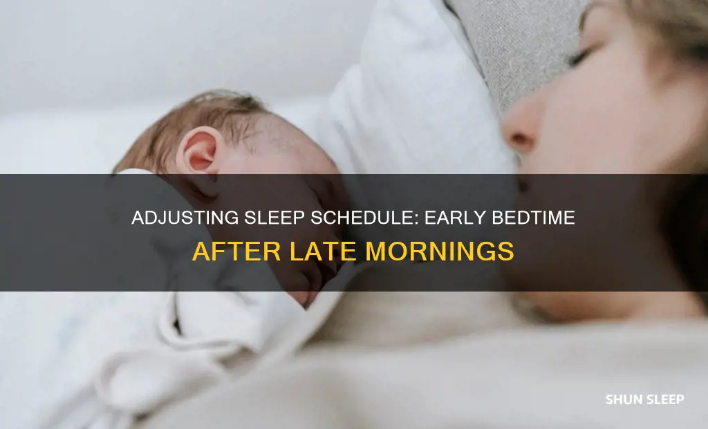 how to sleep early if you wake up late