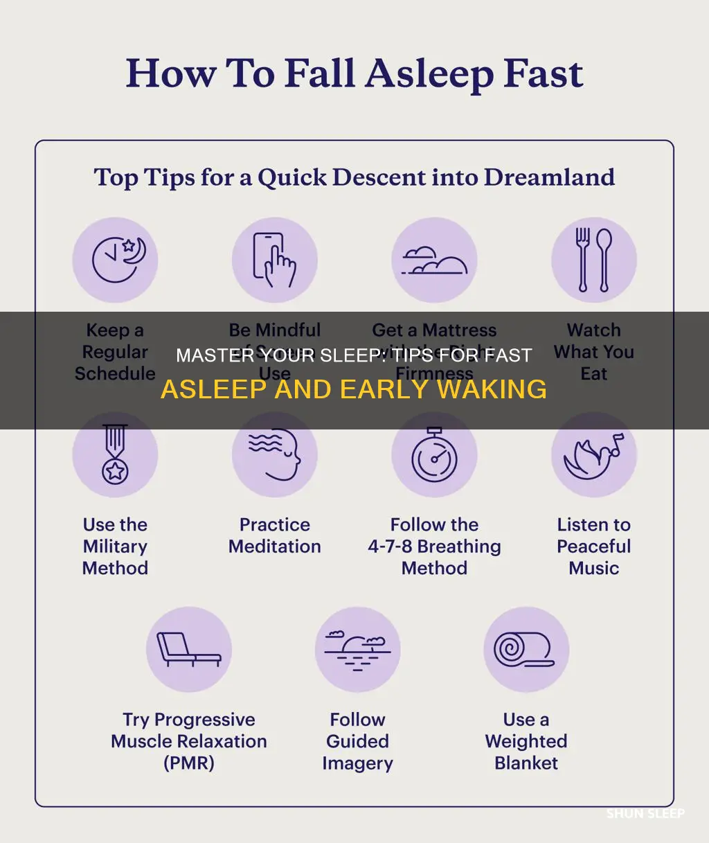 how to sleep fast and wake up early